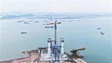 超级工程狮子洋通道项目建设有序推进